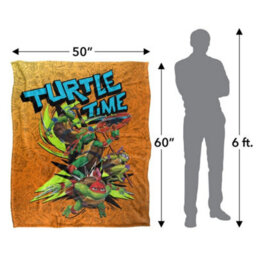 Teenage Mutant Ninja Turtles: Mutant Mayhem Turtle Time Silky Supersoft Blanket Multicoloured (152Cm X 127Cm) - thumbnail 5