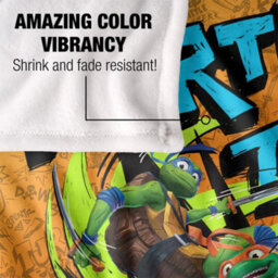 Teenage Mutant Ninja Turtles: Mutant Mayhem Turtle Time Silky Supersoft Blanket Multicoloured (152Cm X 127Cm) - thumbnail 4