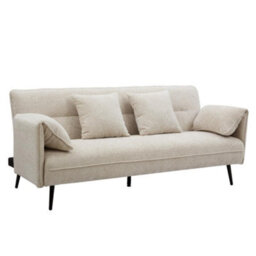 Home Detail Carnation Clic-Clac Sofa Bed, Beige Chenille - thumbnail 3