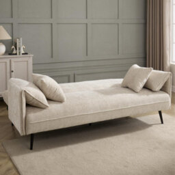 Home Detail Carnation Clic-Clac Sofa Bed, Beige Chenille - thumbnail 2