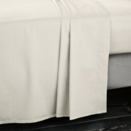 Bianca Fine Linens Bedroom Luxury 400 Thread Count Cotton Sateen Flat Sheet Oyster - thumbnail 1