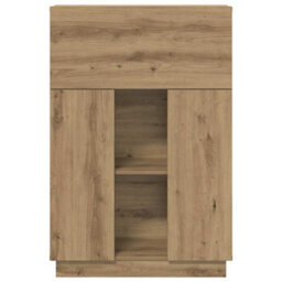 Berkfield Artisan Oak Writing Desk Artisan Oak Particle Board Medium - thumbnail 5