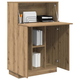 Berkfield Artisan Oak Writing Desk Artisan Oak Particle Board Medium - thumbnail 3
