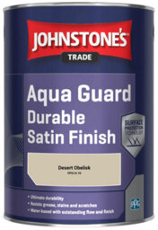 Johnstone's Trade Wood & Metal Aqua Guard Durable Satin Paint Desert Obelisk (Ppg14-10) 1L - thumbnail 2