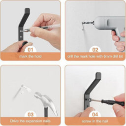 Waterproof Adhesive Hooks For Kitchen And Bathroom. Hang Clothes, Towels, Accessories, In The Bathroom - thumbnail 6