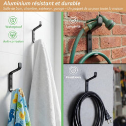 Waterproof Adhesive Hooks For Kitchen And Bathroom. Hang Clothes, Towels, Accessories, In The Bathroom - thumbnail 5
