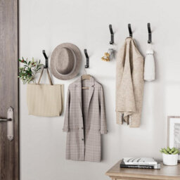 Waterproof Adhesive Hooks For Kitchen And Bathroom. Hang Clothes, Towels, Accessories, In The Bathroom - thumbnail 2
