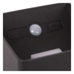 Lucide Vertigo Led Outdoor Up & Down Wall Light With Pir & Dusk To Dawn Sensor Black - thumbnail 8