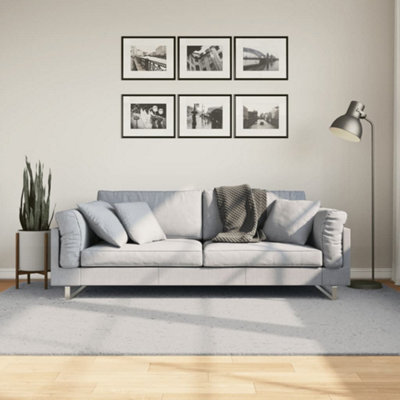 Berkfield Rug Huarte Short Pile Soft And Washable Grey 160X230 Cm - image 1