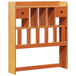 Berkfield Bookcase Bed Without Mattress Wax Brown 75X190 Cm Small Single Solid Wood Pine - thumbnail 7