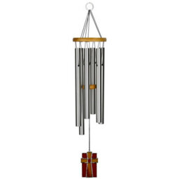 Woodstock Outdoor Musical Amazing Grace Silver Wind Chime