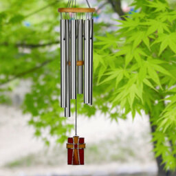 Woodstock Outdoor Musical Amazing Grace Silver Wind Chime - thumbnail 3