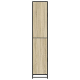 Berkfield Bathroom Cabinet Sonoma Oak 35X37.5X188.5 Cm Engineered Wood And Metal - thumbnail 6