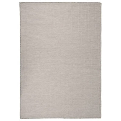 Vidaxl Outdoor Flatweave Rug 160X230 Cm Light Grey - image 1