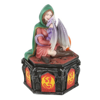 Anne Stokes Dragon Friendship Fall Decorative Box Multicoloured (One Size) - image 1