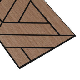 Wvh Walnut Weave Geometric Wood Veneer Acoustic Felt Backing Decorative Sound-Absorbing Solution For Homes, Offices, And Studios - thumbnail 2