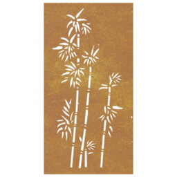 Vidaxl Garden Wall Decoration 105X55 Cm Corten Steel Bamboo Design - thumbnail 4
