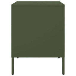 Berkfield Bedside Cabinet Olive Green 36X39X50.5 Cm Steel - thumbnail 7