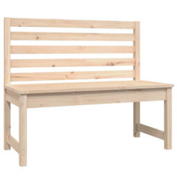 Berkfield Classic Garden Bench 109 Cm Solid Wood Pine - thumbnail 1