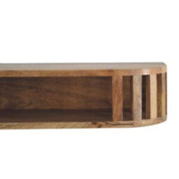 Wyld Haus Kailua Floating Mango Wood Slatted Console Table With Bone Inlay - thumbnail 7