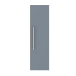Rinse Bathrooms 1200mm Gloss Grey Wall Mounted Tall Unit Bathroom Storage Cabinet Unit Flat Packed - thumbnail 3