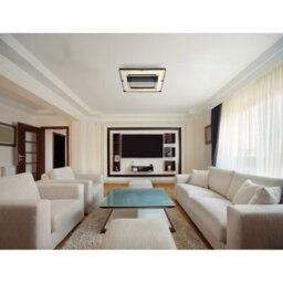 Luminosa Lighting Luminosa Rilas Integrated Led Semi Flush Ceiling Light Black Led Dimmable 3000K - thumbnail 4