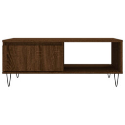 Berkfield Sturdy Coffee Table Brown Oak 90X60X35 Cm Engineered Wood - thumbnail 5