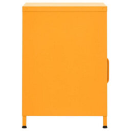Berkfield Nightstands 2 Pcs Mustard Yellow 35X35X51 Cm Steel - thumbnail 4