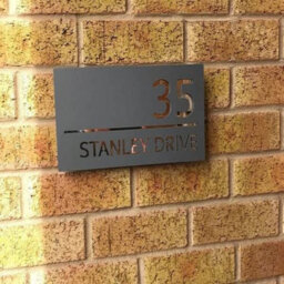 One of a Kind Design UK One Of A Kind Uk Modern Personalised House Sign Door Plaque-Grey - thumbnail 7