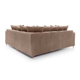 Abakus Direct Ferguson Corner Sofa Brown Cord - thumbnail 6