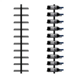 10-Bottle Wall Mount Wine Rack Black - thumbnail 1