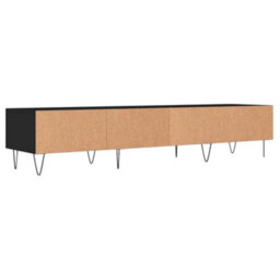 Berkfield Tv Cabinet Black 150X36X30 Cm Engineered Wood - thumbnail 8