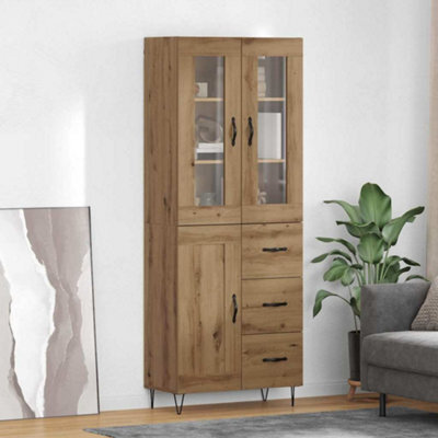 Walplus Highboard Artisan Oak 69.5 X 34 X 180 Cm Engineered Wood - image 1
