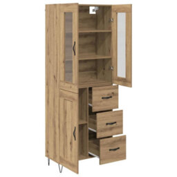 Walplus Highboard Artisan Oak 69.5 X 34 X 180 Cm Engineered Wood - thumbnail 5