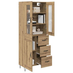 Walplus Highboard Artisan Oak 69.5 X 34 X 180 Cm Engineered Wood - thumbnail 3