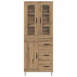 Walplus Highboard Artisan Oak 69.5 X 34 X 180 Cm Engineered Wood - thumbnail 8
