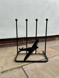 Poppy Forge 2 Pair Boot Rack - Spitfire - Steel - L29 X W39 X H48 Cm - Black - thumbnail 3