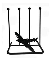 Poppy Forge 2 Pair Boot Rack - Spitfire - Steel - L29 X W39 X H48 Cm - Black - thumbnail 1