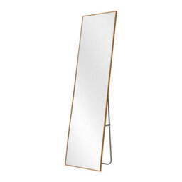 Darphe 40X150Cm Gold Aluminum Slim Frame Full Length Floor Mirror - thumbnail 5