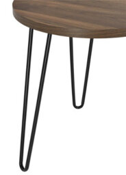 Dorel Dhp Owen Small Round End Table In Walnut Look With Metal Legs - thumbnail 6