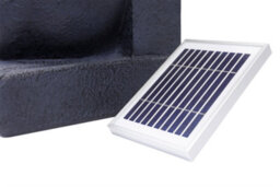 Gardenwize Outdoor Garden Solar Powered Cascading Black Ceramic Water Fountain Feature - thumbnail 3