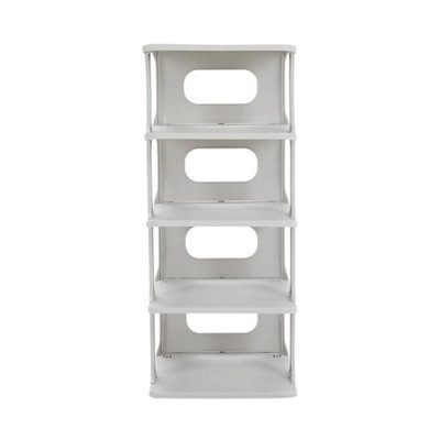 4 Tier Shoe Storage Rack Anti-Slip Organizers Cabinet Footwear Slim Narrow Shelf - image 1