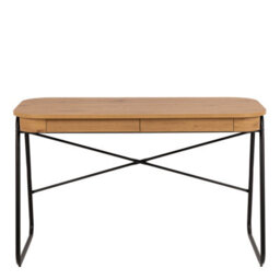 Furniture To Go Blueton Office Desk With 2 Drawers In Black And Oak - thumbnail 2