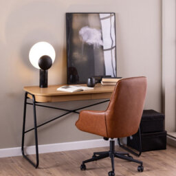 Furniture To Go Blueton Office Desk With 2 Drawers In Black And Oak - thumbnail 5