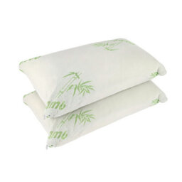 2 Pack Bamboo Memory Foam Pillows With Cooling Breathable Cover 74 X 48Cm - thumbnail 2