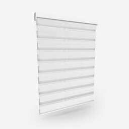 Soft White Dimout Day & Night Roller Blind (240Cm Drop) - 130Cm - thumbnail 2