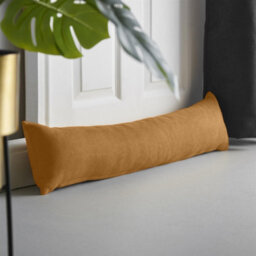 Luxury Living Velvet Chenille Draught Excluder 90Cm X 15Cm X 15Cm Tan - thumbnail 2
