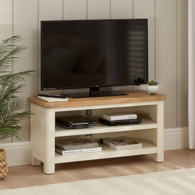 The Furniture Market Marbury Cream Painted Small Tv Unit Stand Up To 50 Tv Size - image 1