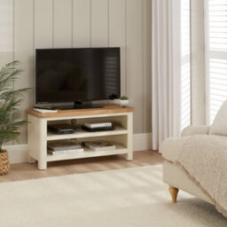 The Furniture Market Marbury Cream Painted Small Tv Unit Stand Up To 50 Tv Size - thumbnail 3