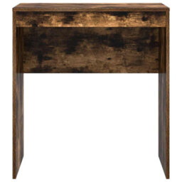 Berkfield Smoked Oak Writing Desk Smoked Oak Mdf 70 X 40 X 76 Cm Durable - thumbnail 4
